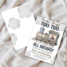 Chugga Chugga Dois Convite Para Dois segundos aniv