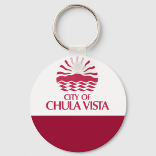 Chula Vista (Califórnia) City flag Chaveiro