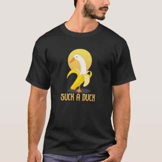 chupe um pato, pato de banana, camisa engraçada