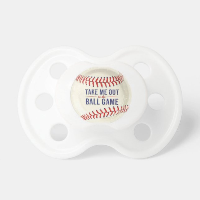 Chupeta Pacifier do bebê do basebol (Frente)
