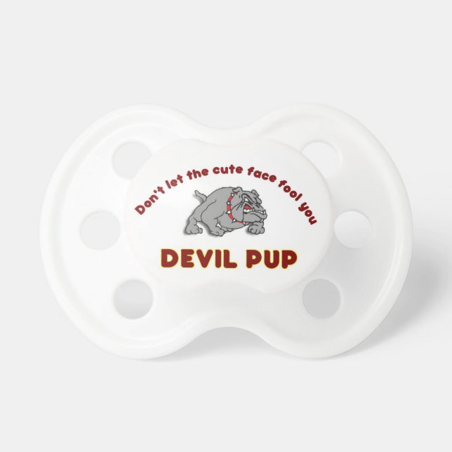Chupeta Pacifier do filhote de cachorro do diabo (Frente)
