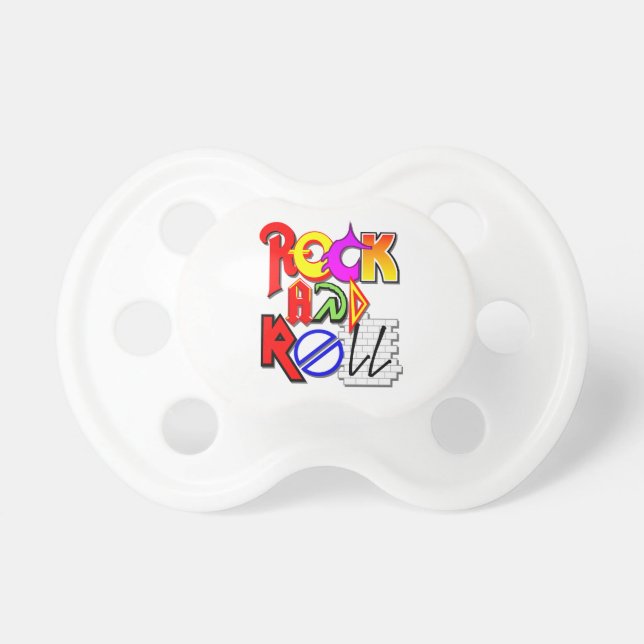Chupeta Pacifier do rock and roll (Frente)