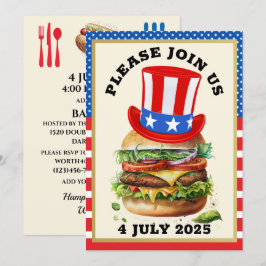 Churrasco / 4 de julho / etc. Convite