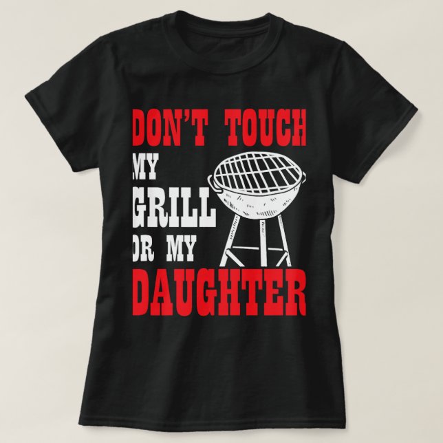 Churrasco da Camisa do Mens Pai traseiro é Grielin (Frente do Design)