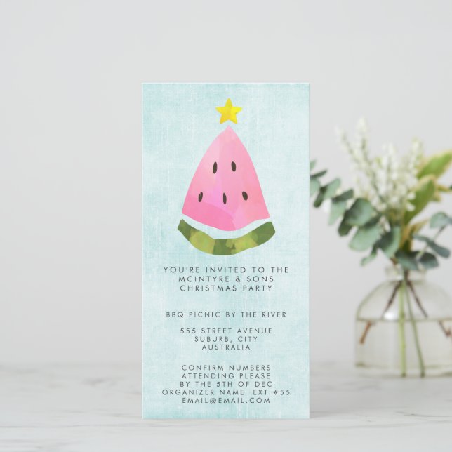 Churrasco da Festa de Trabalho do Natal de Verão (Em pé/Frente)