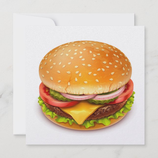 Churrasco de Hambúrguer - Convite de 4 de Julho (Frente)