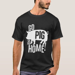 Churrasco De Porco Camisa Engraçada Ir Porco Ou Ir