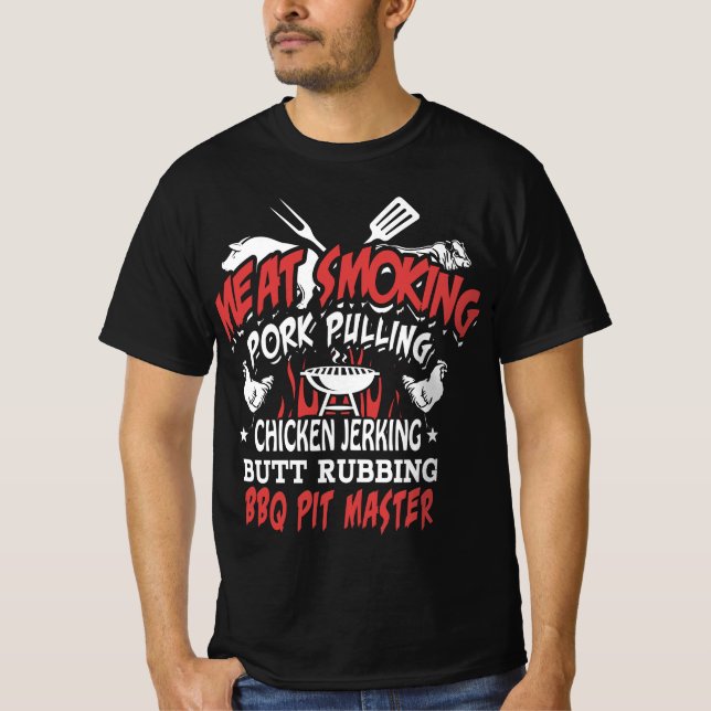 CHURRASCO PIT MASTER T-SHIRT PARA MESTRADOS DA RED (Frente)