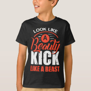 Chute Como Uma Fera, Camiseta de Kickboxing, Camis
