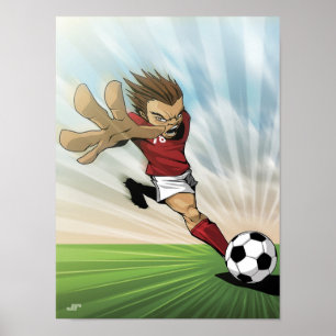 Chute de futebol poster
