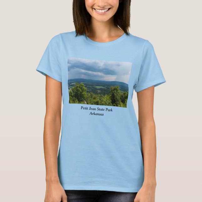 Chuva Chegando Ao Petit Jean T-Shirt (Frente)