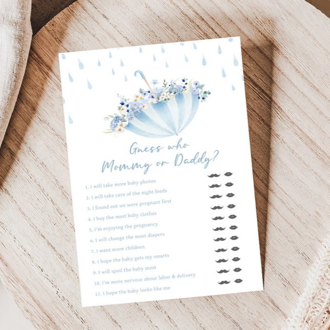 Chuva de Abril Traz Flores de Maio Chuveiro Jogos  (April Shower Bring May Flowers Baby Shower Game)