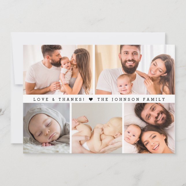 Chuva de Bebê Amor e Agradecimento MULTI-Foto Pers (Frente)