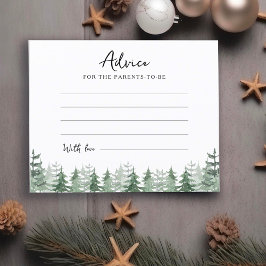 Chuva de Bebê Aquarela Pinheiro Conselhos para os 