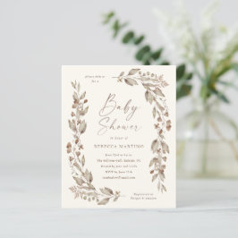 Chuva de Bebê Boho Flor Silvestre Elegante Orçamen
