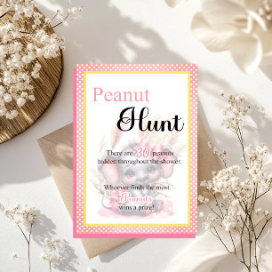 Chuva de Bebê Elefante Rosa Doce - Caça ao Pato