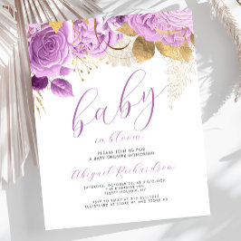 Chuva de Bebê Orçamento Bebê em Flor Lilás Baby Sh