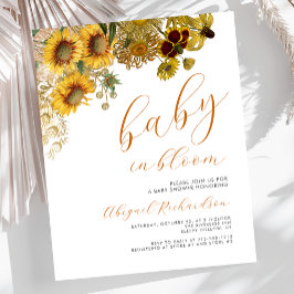 Chuva de Bebê Orçamento Flor de Girassóis Florais