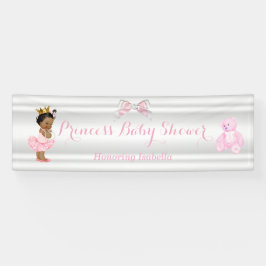 Chuva de Bebê Princesa Rosa Branco Étnico