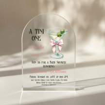 Chuva de Bebê Retro A Tini One Martini Arco Rosa M