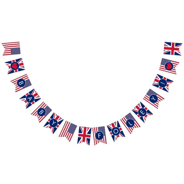 Chuva de Bebê Union Jack & Bandeira dos EUA (Todos)