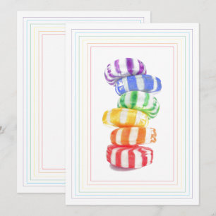 CHUVA DE CORES 5.5x7.5 Cartão Plano