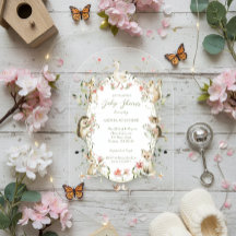 Chuva de Cores Floral Floresta Baby Shower