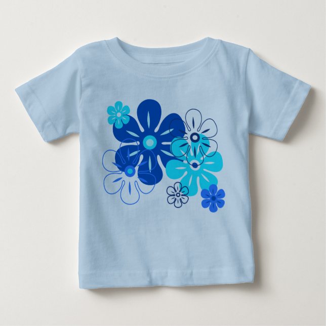 Chuva de Flor e T-Shirts Crianças (Frente)