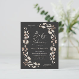 Chuva de Flores Boho Elegante Orçamento Chá de Beb
