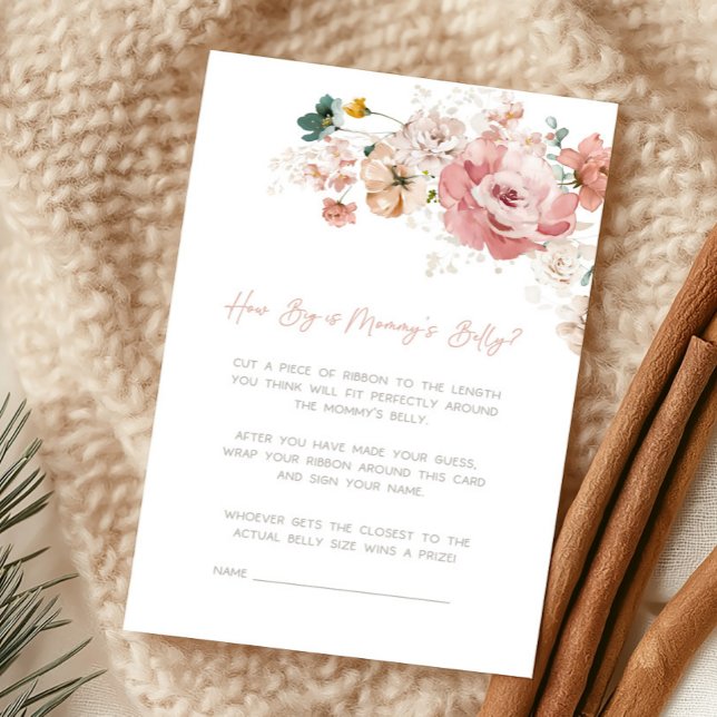 Chuva de Flores de Primavera para Chá de Bebê Qual (Wildflower Baby Shower Game)