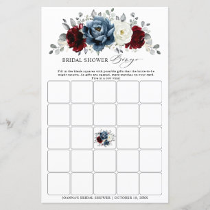 Chuva de Noiva Bingo Boho Azul Ardesia Borgonha Iv