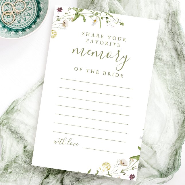 Chuva de noiva Elegante Wildflower compartilhe uma (Elegant Wildflower share a memory bridal shower)