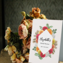 Chuva de Noiva Floral de Outono Dahlia