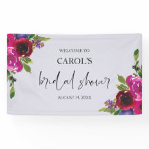 Chuva de Noiva Floral em Aquarela Lavanda Desbotad