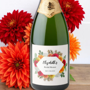 Chuva de Noiva Floral Outono Dahlia