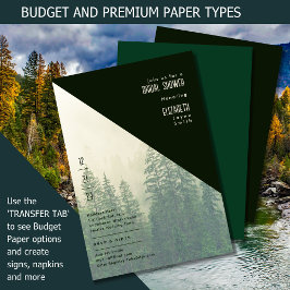 Chuva de Noiva LeahG Floresta de Pinheiros de Inve