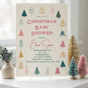 Chuva de Pink & Verde: Baby Shower Natalino Capric
