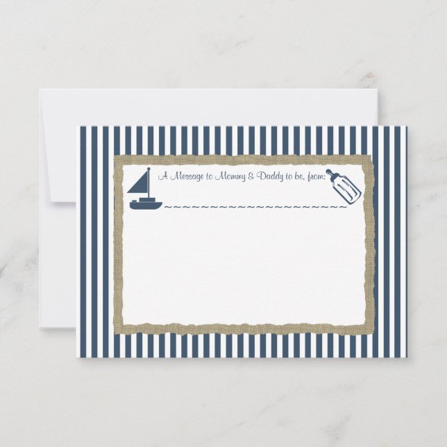 Chuva de presentes Chá de Bebê Barco à vela (Frente)