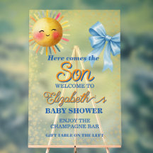 Chuva de Sol Baby Shower Menino
