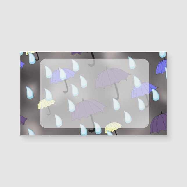 Chuva e guarda-chuvas (Frente)