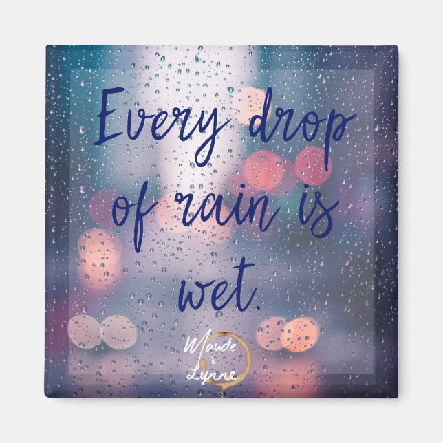 Chuva é íman molhado (Frente)