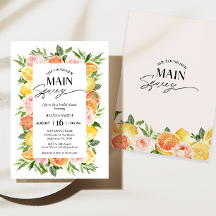 Chuva Floral Ela Encontrou Seu Amor Convite de Chá