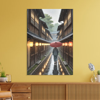 Chuva Lanterna de Kyoto - Impressão de Arte Inspir