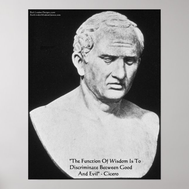 Cicero "Good & Mau" Wisdom cita Posters de Arte Be (Frente)
