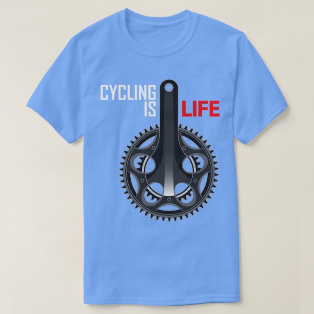 Ciclismo é Camisa de Vida (Frente do Design)