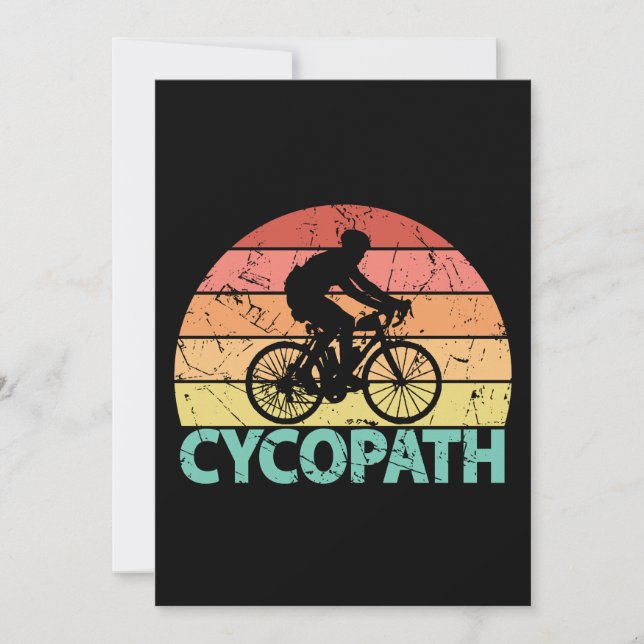 Ciclista Engraçado Cycopath Ciclismo (Frente)