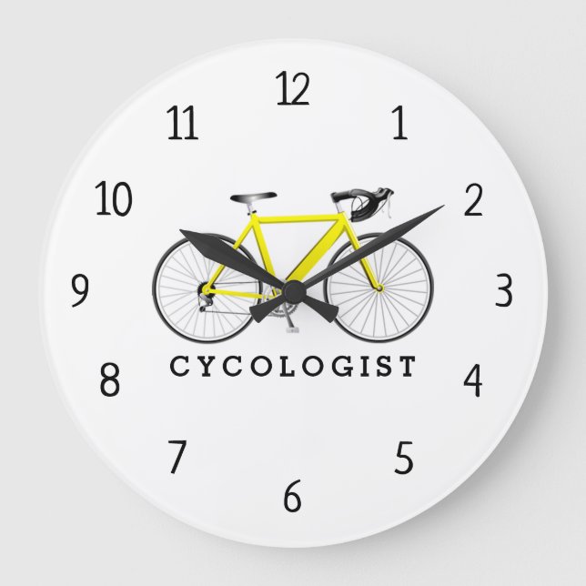 Ciclo Amarelo de Cycologist - Relógio Grande (Frente)