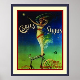 Ciclos Sirius Art Nouveau Poster 16 x 20
