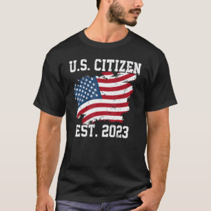 Cidadão americano Est 2023 Camisa Cidadania Tee Ne