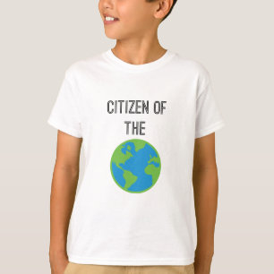 Cidadão Do Mundo Crianças Da Camisa T